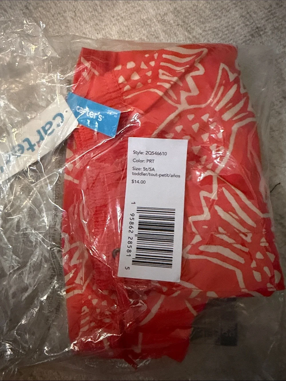 Carters bright red